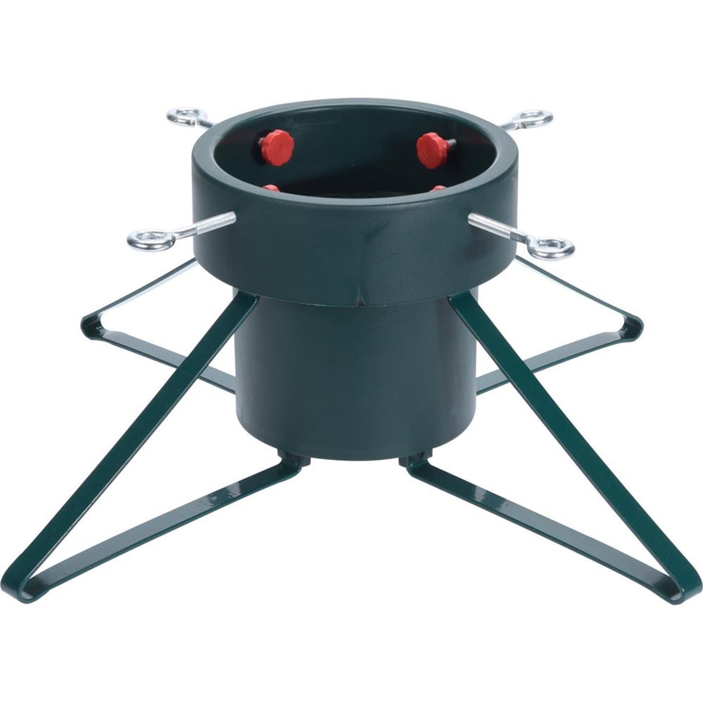 Home styling kerstboomstandaard large groen metaal voor bomen tot 2,5 meter