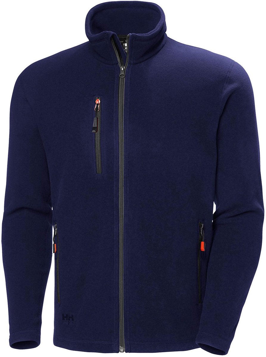 Helly hansen oxford fleece jacket 72026 - mannen - marine blauw - xxl