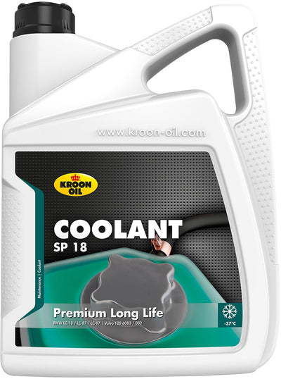 Kroon-oil coolant sp 18 - long life koelvloeistof - vorstbeveiliging - 5 liter - groen