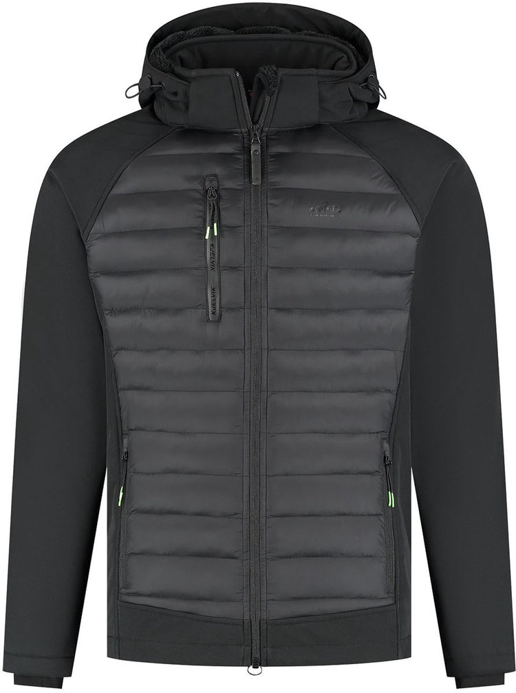 Kjelvik ezra heren outdoorjas - black
