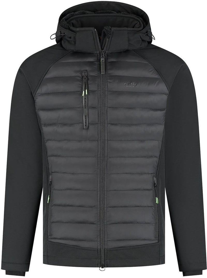 Kjelvik ezra heren outdoorjas - black