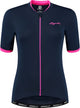 Rogelli essential fietsshirt - korte mouwen - dames - groen, roze - maat s