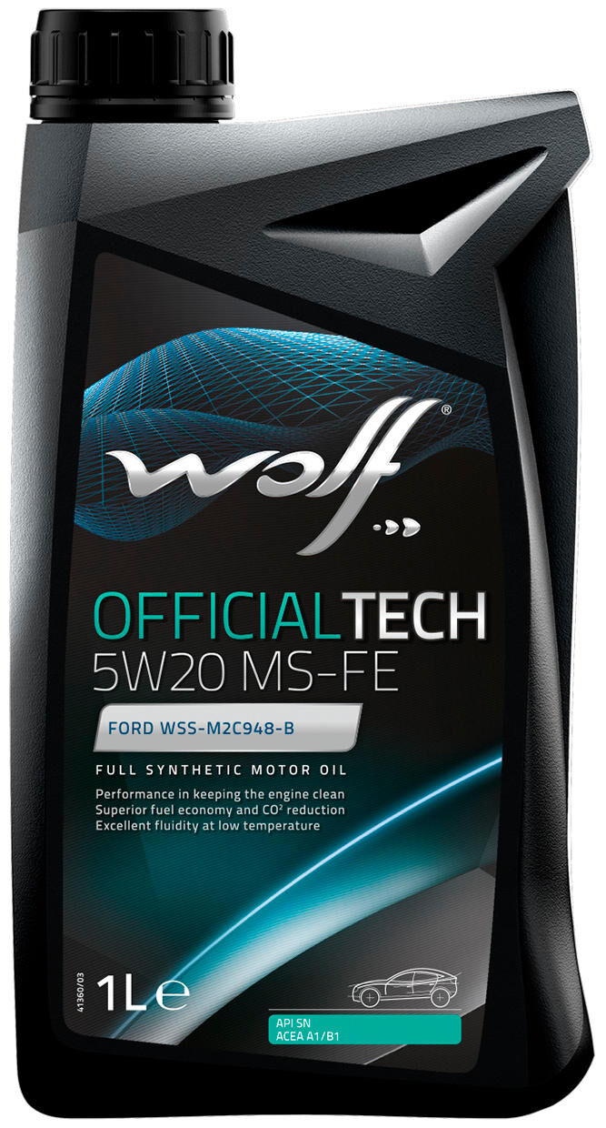 Wolf motorolie officialtech ms-fe motoroil 5w20 1l off.tech ms-fe