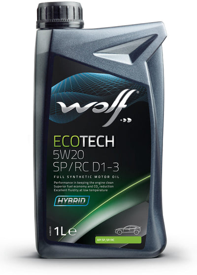 Wolf motoröl ecotech sp rc d1-3 motoroil 5w20 1l ecotech sp rc d1-3