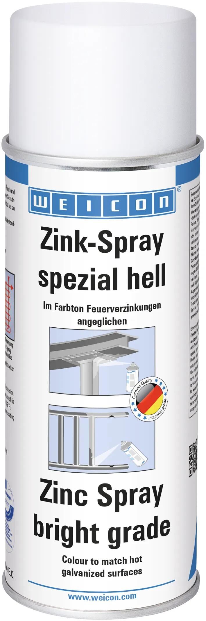 Weicon zinkspray spezial hell zinc spray light 400 ml