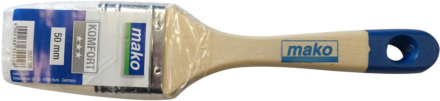 Mako platte kwast paint brush 2 50 mm sw. chinaborsten