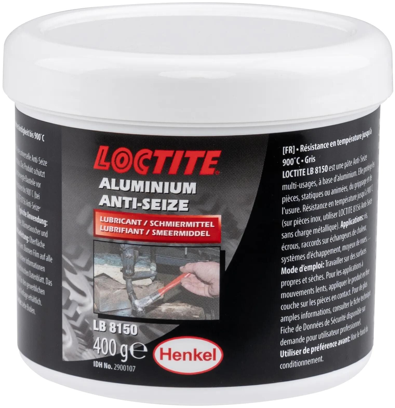 Loctite montagepaste lb aluminum anti-seize 400g can lb 8150