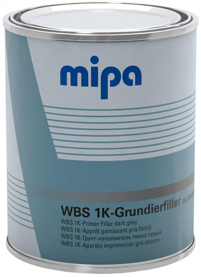 Mipa grundierfiller wbs 1k wbs 1k primer filler dark gray