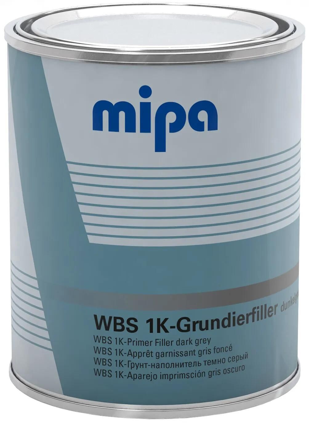 Mipa vulmiddel voor grondverf wbs 1k wbs 1k primer filler dark gray