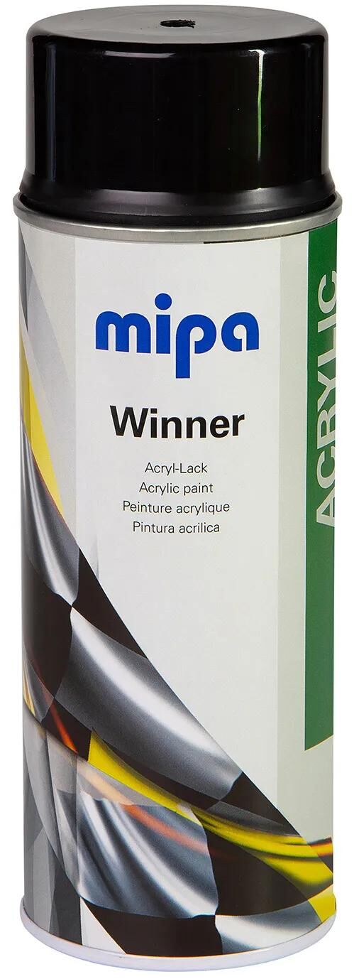 Mipa autolak winner black gloss acrylic paint 400 ml