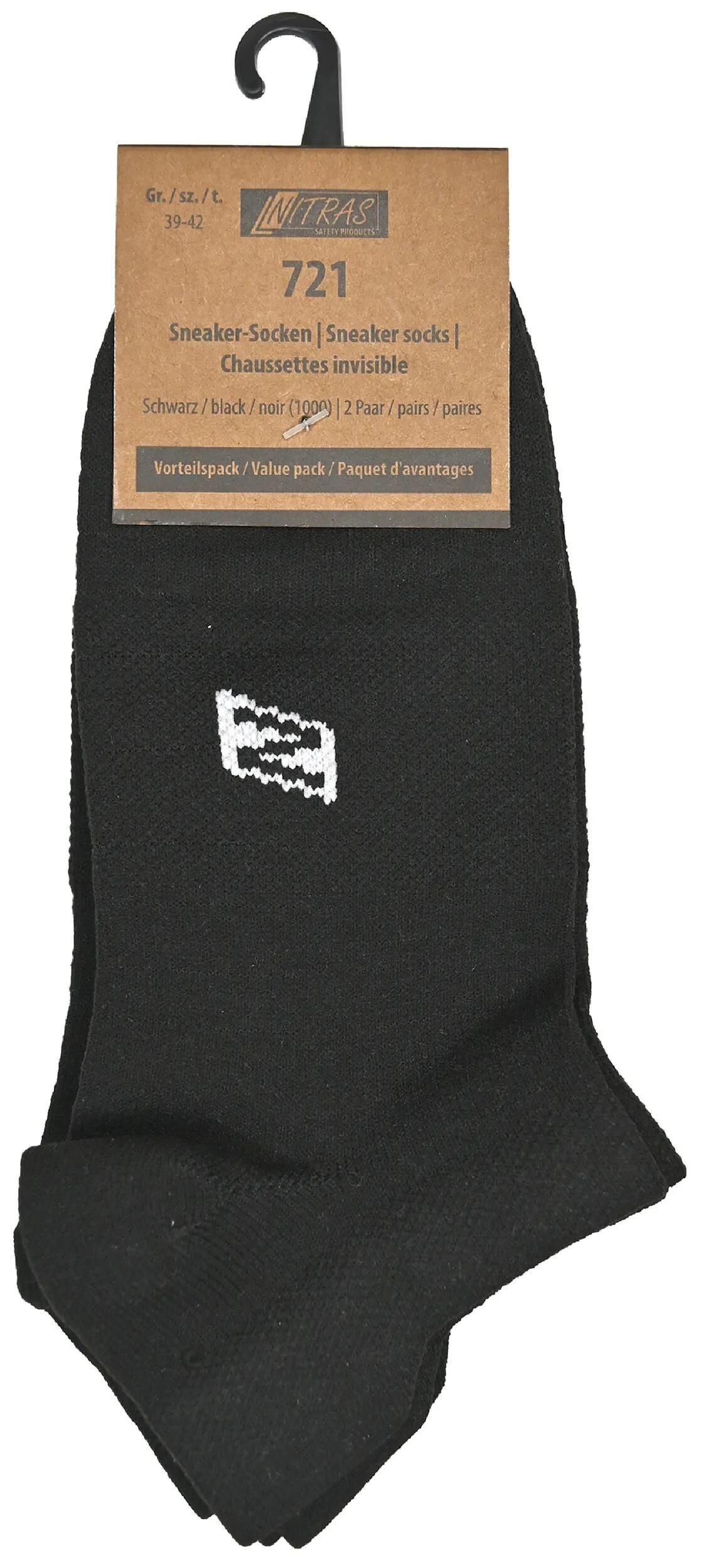 Nitras safety sokken sneaker sneaker-sock.sw gr.39-42 nitras 1pk with 2 pairs