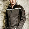 Nitras safety softshell jack motion tex plus 7192 knitted softshell jacket. motion tex plus black