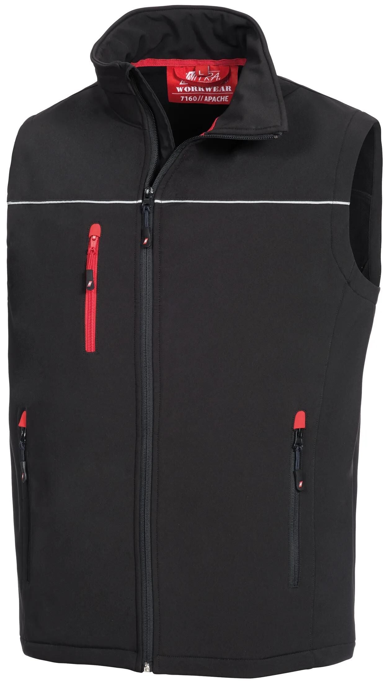Nitras safety softshell vest motion tex light softshell vest gr. xxl motion tex light black