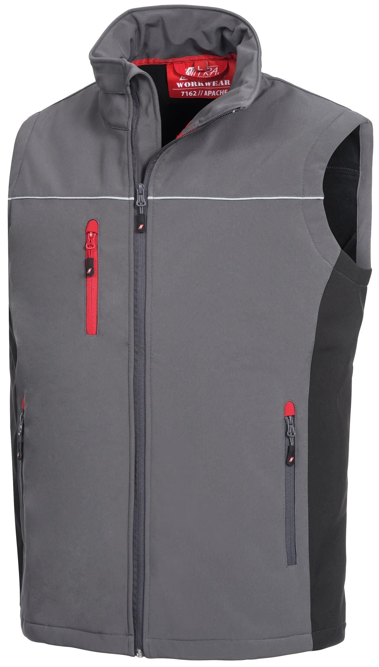 Nitras safety softshell vest motion tex light softshell vest gr. m motion tex light gray sw