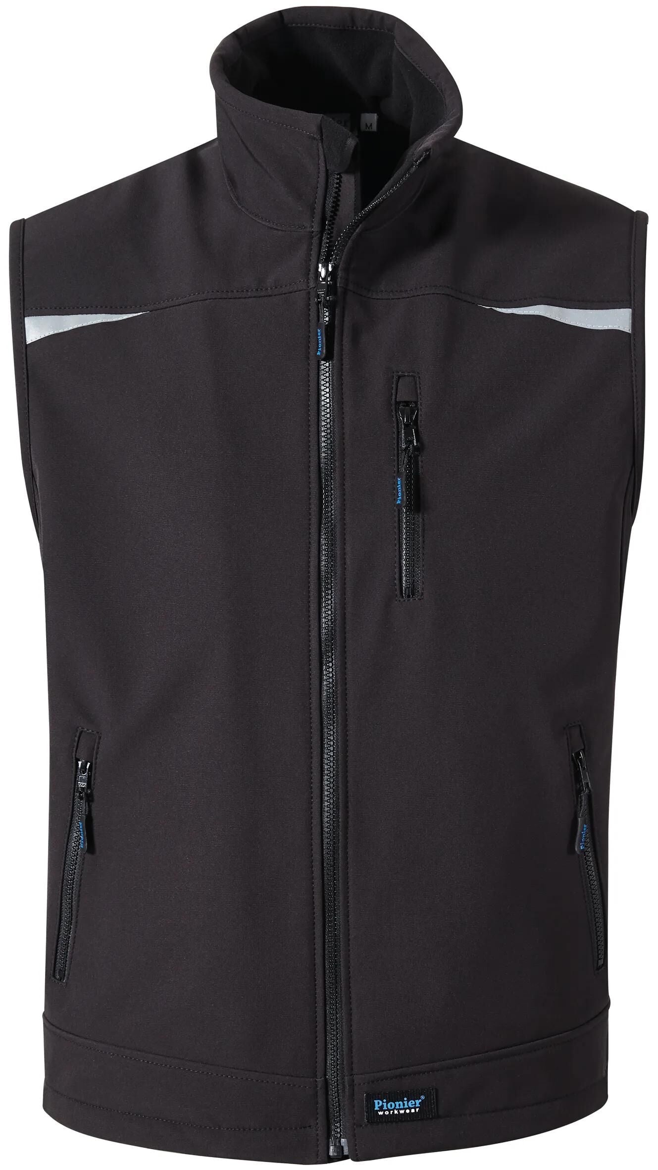 Pionier workwear softshell vest uni softshell vest gr. m pioneer black