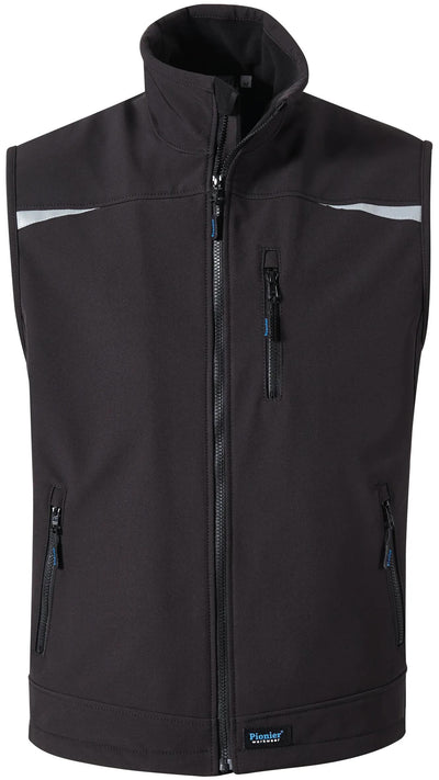 Pionier workwear softshell vest uni softshell vest gr. m pioneer black