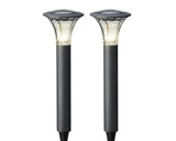 Lumineo led solar tuinsteker set a 2st. 49x17cm warmwit - afbeelding 1