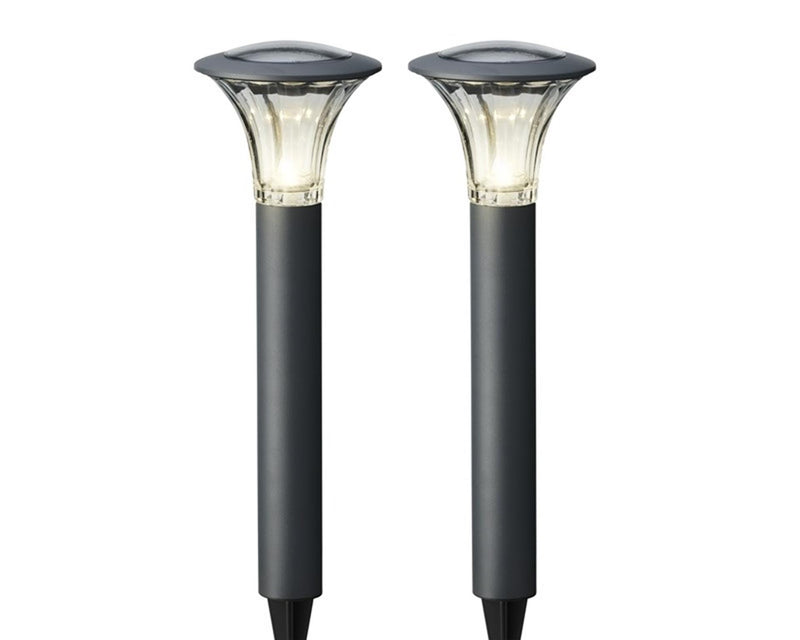 Lumineo led solar tuinsteker set a 2st. 49x17cm