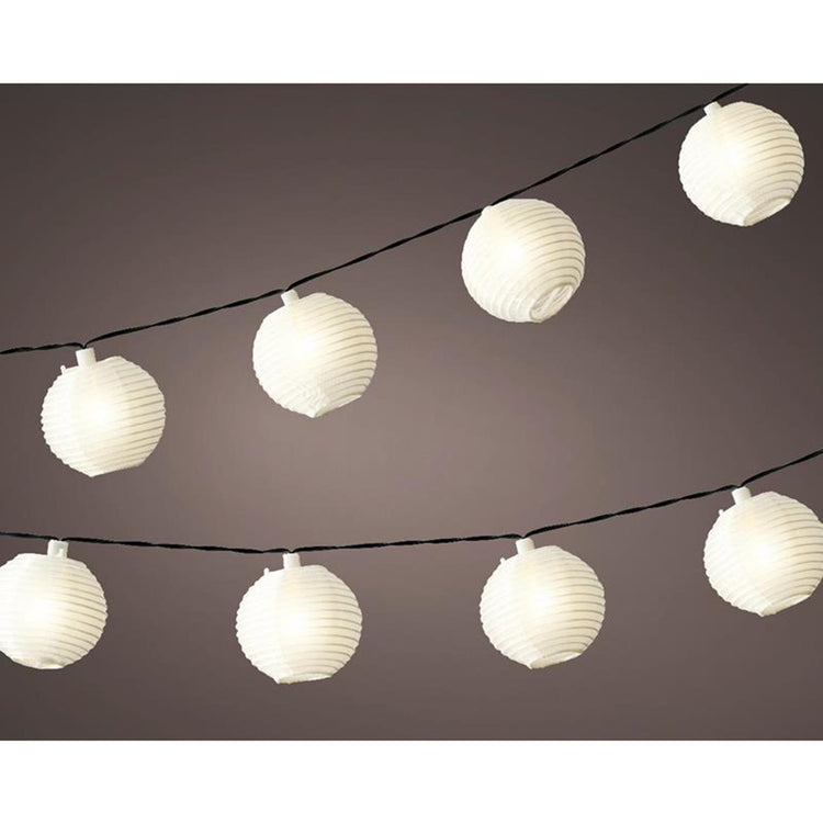 Lumineo led solar lampionnen 10 lampen 450cm