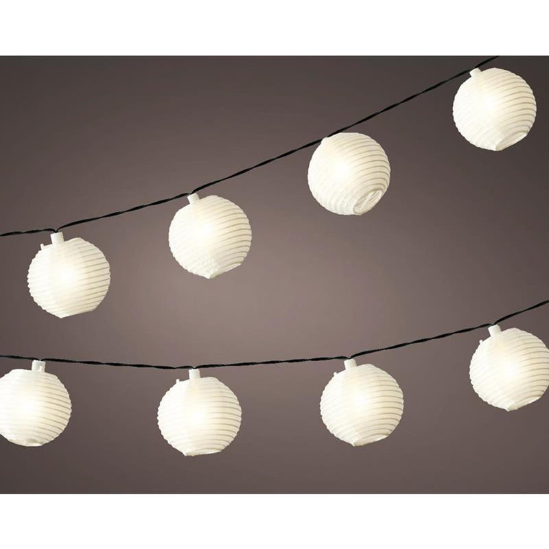 Lumineo led solar lampionnen 10 lampen 450cm