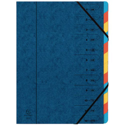 Exacompta sorteermappen 5222z blauw a4