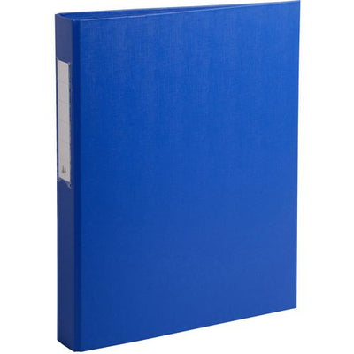 Ringbanden exacompta karton pp 26x32cm rugbreedte 4cm blauw 2-rings o-mechanisme