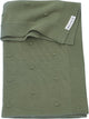 Meyco baby mini knots wiegdeken - forest green - 75x100cm - 1.0 tog