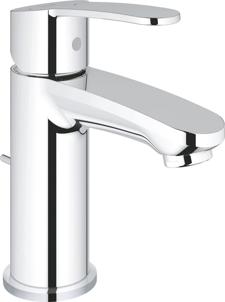 Grohe eurostyle cosmopolitan wastafelkraan - lage uitloop - met trekwaste - chroom