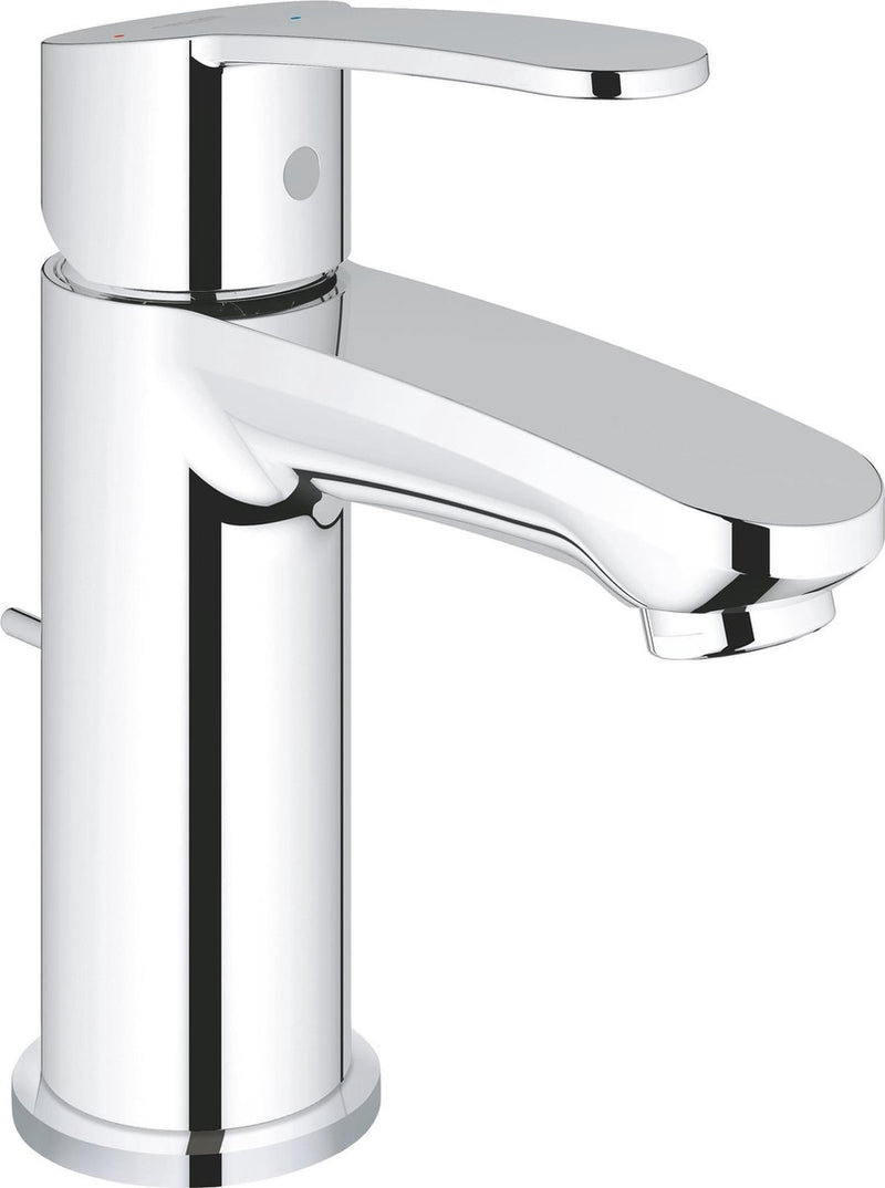 Grohe eurostyle cosmopolitan wastafelkraan - lage uitloop - met trekwaste - chroom