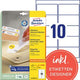 Verwijderbare etiketten avery l4744rev 250 stuks