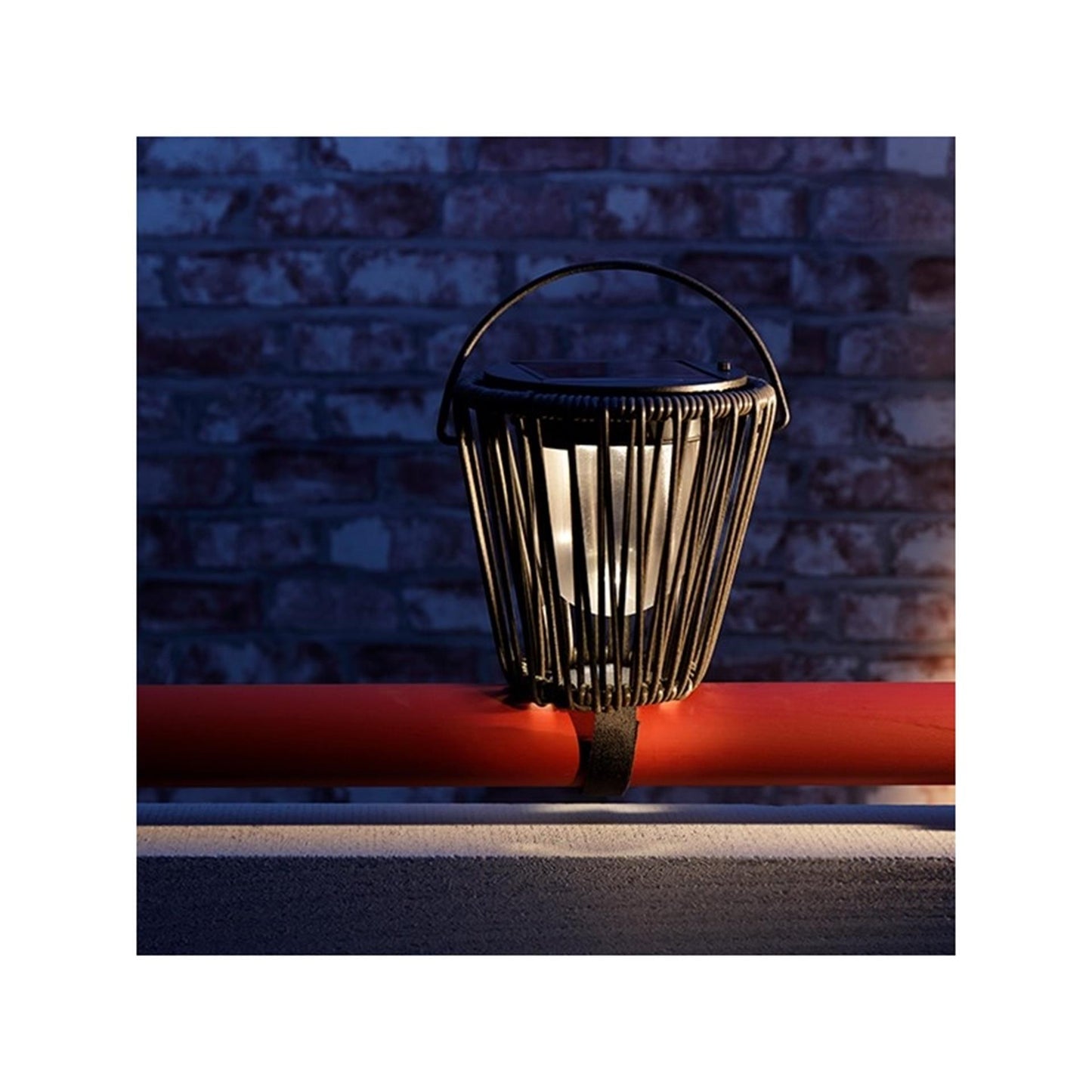 Lumineo solar balkonverlichting ijzer warm wit