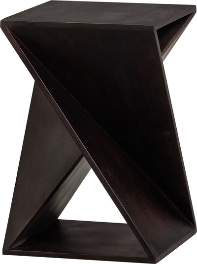 Woood bijzettafel ikem - acacia - donkerbruin - 61x41x41 cm