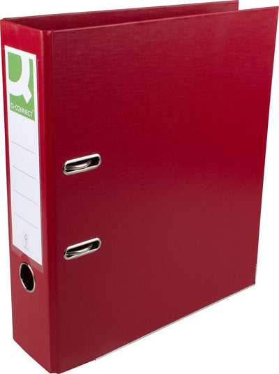 Q-connect ordner, voor ft a4, volledig uit pp, rug van 8 cm, bordeaux