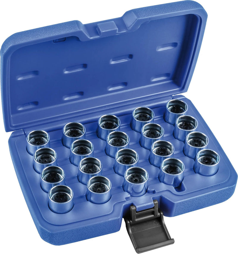 Condor wielslot-dopsleutelset rim locks disassembly 20-tlg audi