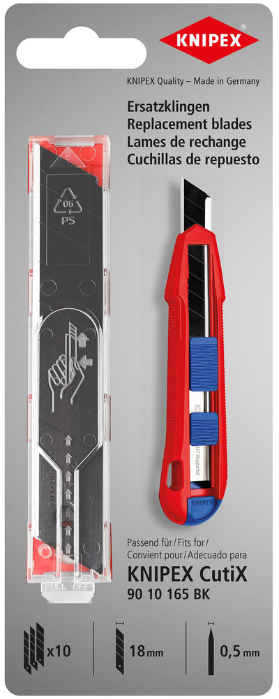 Knipex reservemes | voor 90 10 165 bk | 10 stuks - 90 10 165 e02