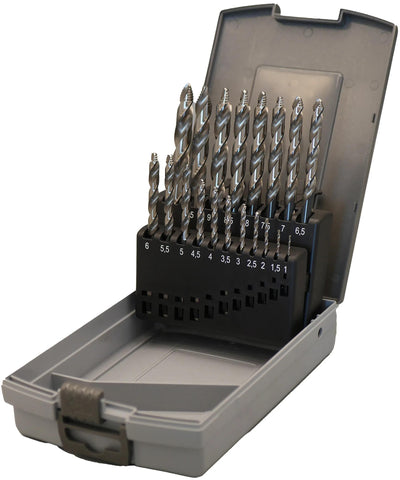 Pro spiralbohrersatz stb4329 step twist drill set , 1.0-10mm, 19 pcs.