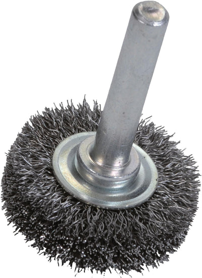 Norton stahldrahtrundbürste round brush with 6mm shaf 50x10 steel
