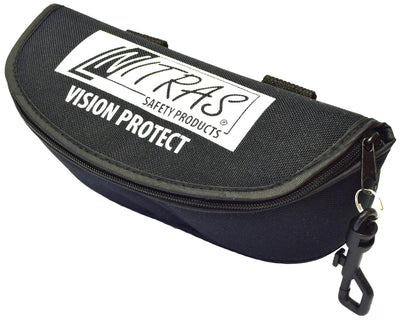 Nitras safety brillenkoker glasses case black textile