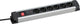 As-schwabe meervoudige verdeler aluminum socket strip 6-fach