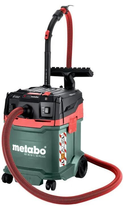 Metabo nat droog stofzuiger as 36-18 l 30 pc-cc battery vacuum cleaner me as 36-18 l30 pc-cc