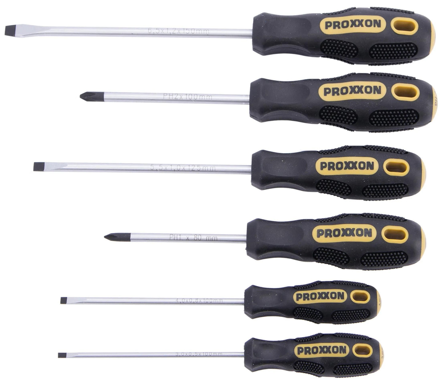 Proxxon schroevendraaier set flex dot screw driver sets 6-te. schl. + phillips