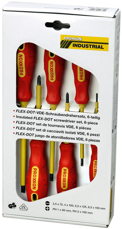 Proxxon schraubendrehersatz flex-dot vde vde screw set 6-piece