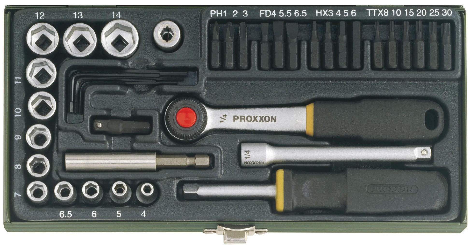 Proxxon steckschlüsselsatz screw set 1 4 (39-tlg.)