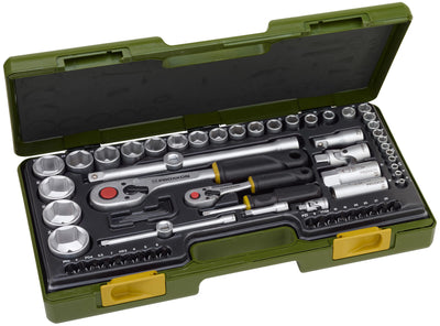 Proxxon steckschlüsselsatz socket wrench sets 65-te. 1 2 and 1 4