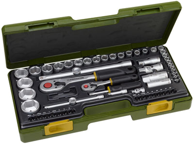 Proxxon dopsleutel set socket wrench sets 65-te. 1 2 and 1 4