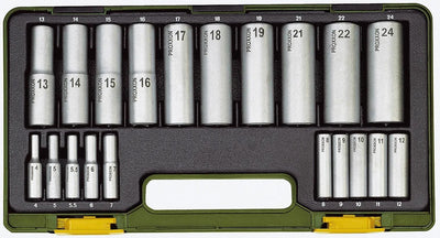 Proxxon steckschlüsselsatz socket wrench sets 20-te. 1 2 and 1 4