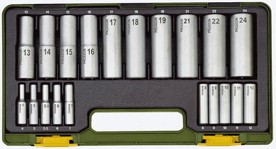 Proxxon steckschlüsselsatz socket wrench sets 20-te. 1 2 and 1 4