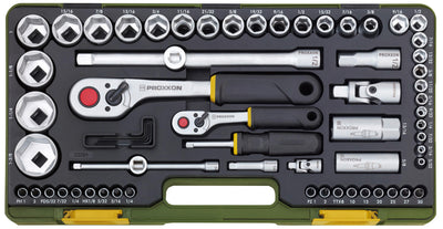 Proxxon steckschlüsselsatz socket wrench set inch 65-piece