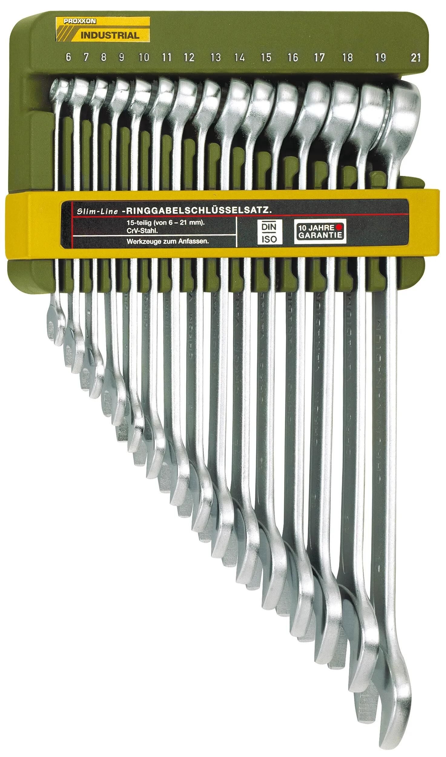 Proxxon ringmaulschlüsselsatz slimline ring mouth key set 15-piece
