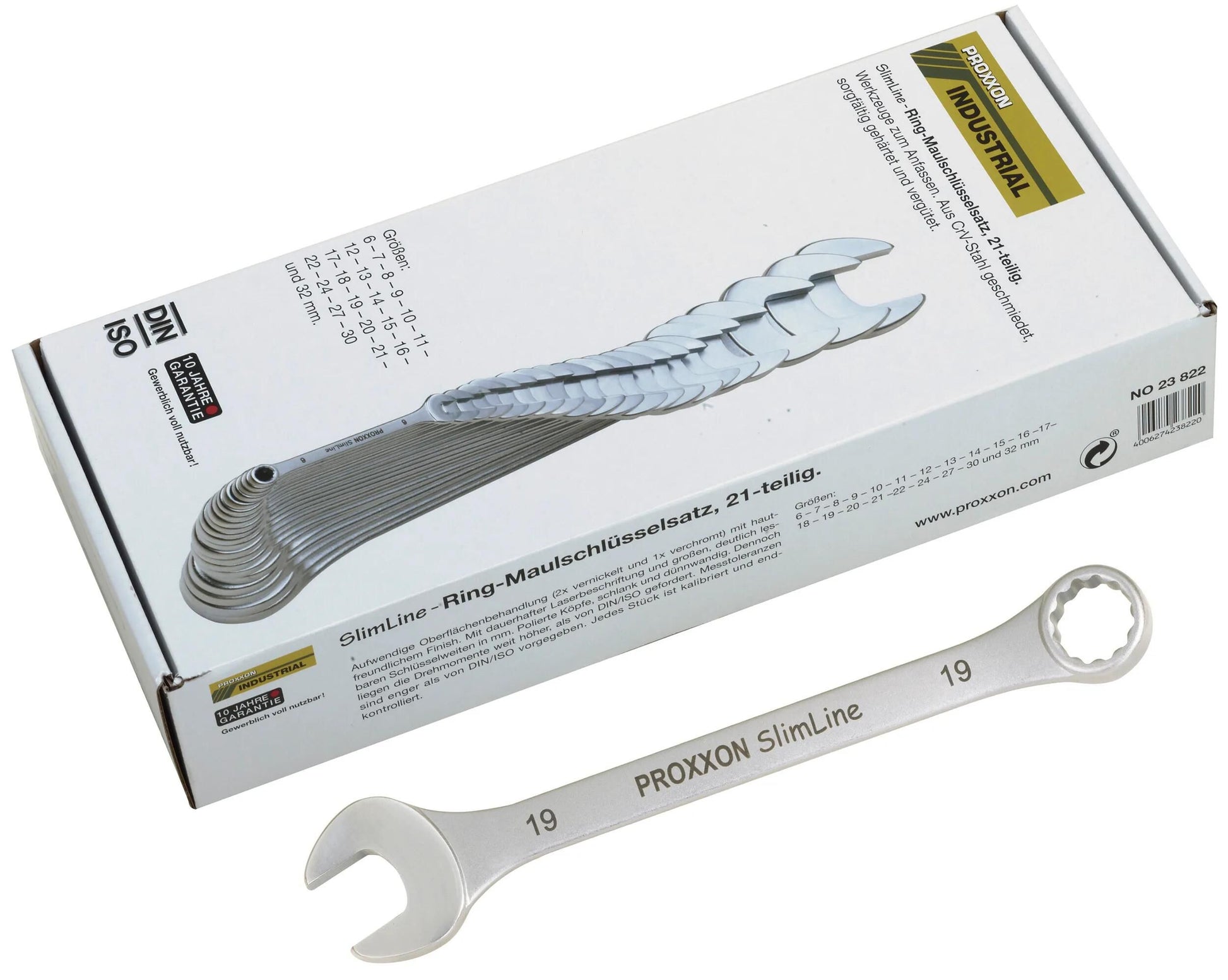Proxxon ringmaulschlüsselsatz slimline ring spanner set 21-piece